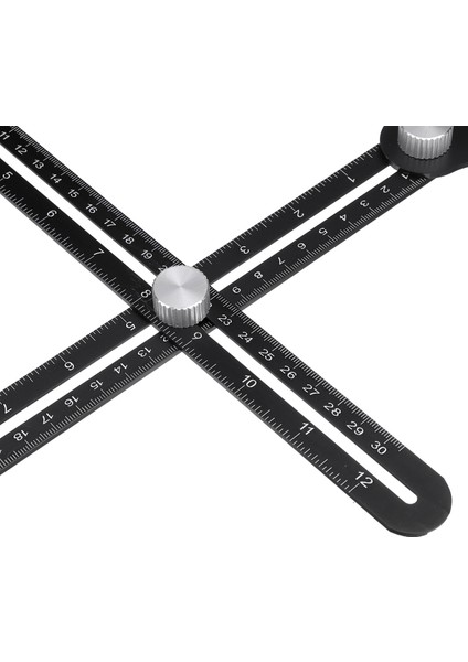 Geleneksel Çok Açılı Ayarlanabilir Pozisyon Cetveli Ölçüm Şablonu Aracı Matkap Deliği Bulucu (Yurt Dışından) fırsatları