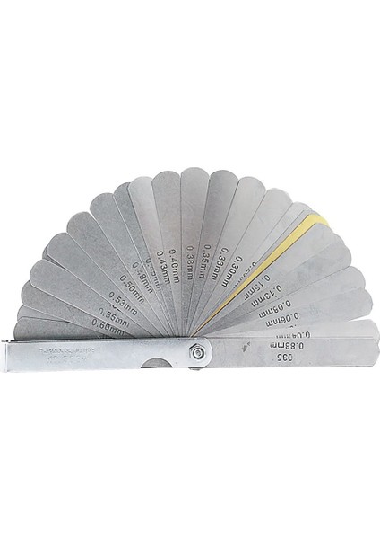 Ha 32PCS Bıçaklar Evrensel Kalınlık Ölçer Seti Metrik Ölçer Paslanmaz Çelik Feeler-Gümüş (Yurt Dışından) fırsatları