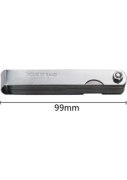 Ha 32PCS Bıçaklar Evrensel Kalınlık Ölçer Seti Metrik Ölçer Paslanmaz Çelik Feeler-Gümüş (Yurt Dışından) indirimleri
