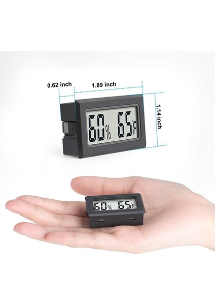 Mini Dijital Termometre Higrometre Iç Mekan Nem Monitörü Sıcaklık Nem Ölçer Ölçer Fahrenheit (℉) (2 Adet) (Yurt Dışından) fırsatları