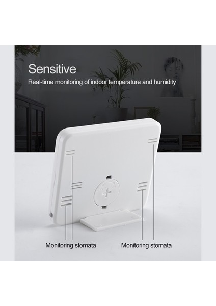 Dası Büyük LCD Ekran Saat Termometre Higrometre Ultra-Ince Çok Fonksiyonlu Otomatik Elektronik Sıcaklık Nem Monitörü Saat (Yurt Dışından) fırsatları