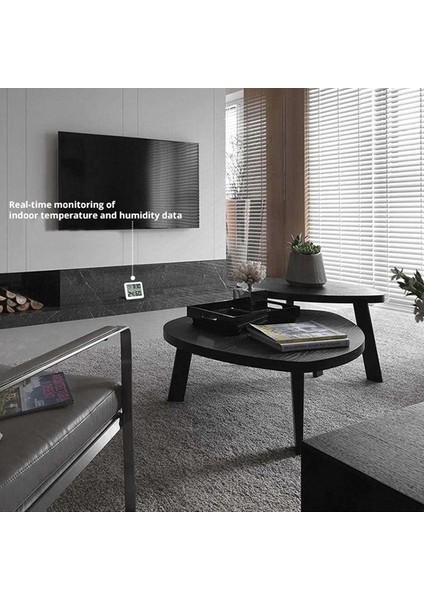 Dası Büyük LCD Ekran Saat Termometre Higrometre Ultra-Ince Çok Fonksiyonlu Otomatik Elektronik Sıcaklık Nem Monitörü Saat (Yurt Dışından) indirimleri