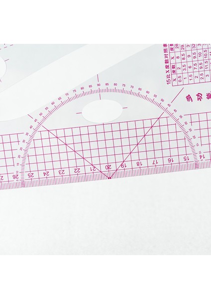 3245 Çok Fonksiyonlu Kesme Plakası Yapma Cetveli Giyim Terzi Cetvel Yapma Versiyonu Cetvel Derecelendirme Cetveli Prova Yumuşak Cetvel Ölçme Aracı (Yurt Dışından)