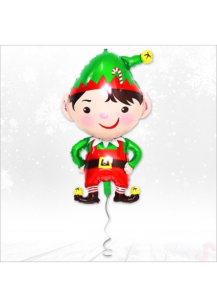 Noel Elf Folyo Balon 85CM x 58CM modelleri