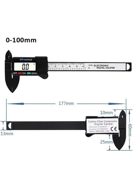 Ev Elektronik Dijital Ekran Sürmeli Kumpas 0-100MM/150MM Plastik Dijital Kumpas Ölçme Aracı Iç ve Dış Çap Enstrüman (Yurt Dışından) modelleri