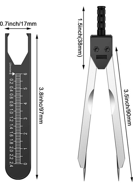 Adet Ekg Kaliper Ekg Kaliperleri Cetvel ile Ölçme Aracı Elektrokardiyogram Çizim Bölücü Hemşirelik Için, Siyah ve Pembe (Yurt Dışından) modelleri