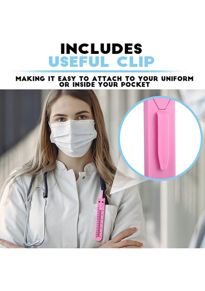 Adet Ekg Kaliper Ekg Kaliperleri Cetvel ile Ölçme Aracı Elektrokardiyogram Çizim Bölücü Hemşirelik Için, Siyah ve Pembe (Yurt Dışından) indirimleri