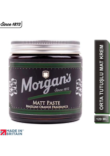 Matt Paste Brazilian Orange - Mat Görünümlü Orta Tutuşlu Saç Şekillendirme Kremi 120 ml