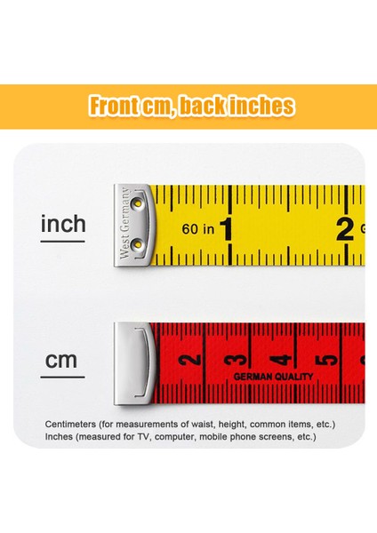 1.5 M Renkli Yumuşak Mezura Konfeksiyon Ölçüm Cetveli Ölçeği Vücut Ölçüm Cetveli Dikiş Çift Taraflı Düz Cetvel Bandı 1 Rulo (Yurt Dışından) indirimleri