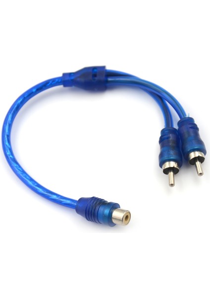 1 Rca Dişi 2 Erkek Splitter Stereo Ses Y Adaptör Kablo Tel Konnektörü (Yurt Dışından)