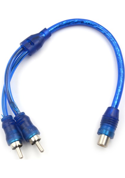1 Rca Dişi 2 Erkek Splitter Stereo Ses Y Adaptör Kablo Tel Konnektörü (Yurt Dışından)
