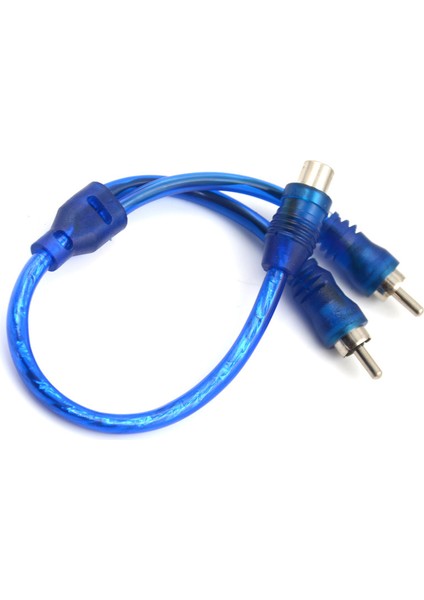 1 Rca Dişi 2 Erkek Splitter Stereo Ses Y Adaptör Kablo Tel Konnektörü (Yurt Dışından)