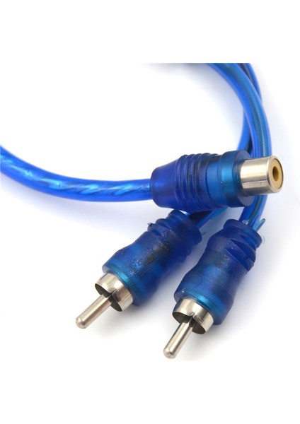 1 Rca Dişi 2 Erkek Splitter Stereo Ses Y Adaptör Kablo Tel Konnektörü (Yurt Dışından)