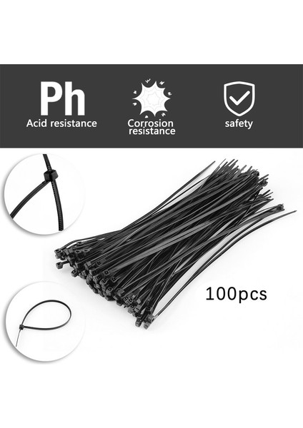 100 Adet Pratik 2.2X150MM Naylon Plastik Kablo Bağları Zip Sabitleme Tel Sarma Kayışı (Yurt Dışından) modelleri