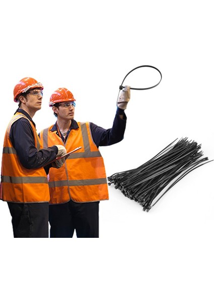 100 Adet Pratik 2.2X150MM Naylon Plastik Kablo Bağları Zip Sabitleme Tel Sarma Kayışı (Yurt Dışından) indirimleri