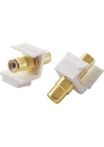 5-Pack Rca Keystone Jack Ekleme Konnektör Soketi Dişi Geçmeli Adaptör Bağlantı Noktası Duvar Plakası Için Altın Kaplama Inline Çoğaltıcı (Yurt Dışından) fırsatları