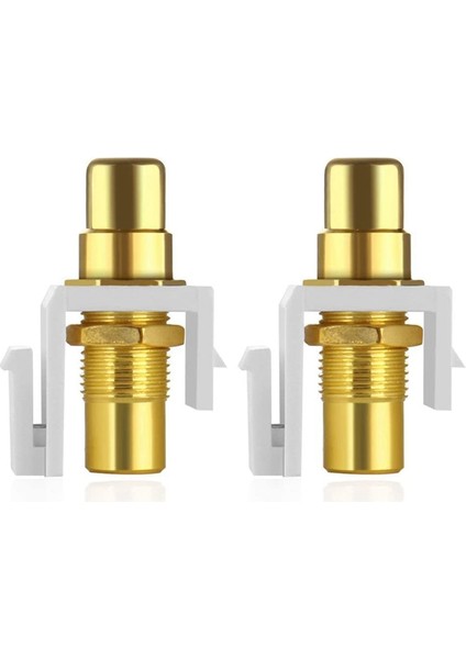 5-Pack Rca Keystone Jack Ekleme Konnektör Soketi Dişi Geçmeli Adaptör Bağlantı Noktası Duvar Plakası Için Altın Kaplama Inline Çoğaltıcı (Yurt Dışından) indirimleri