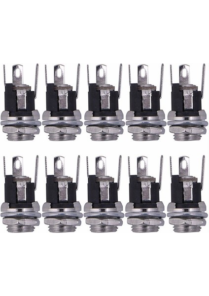 10 Adet Dc Besleme Jak Soketi Dişi Panel Montaj Konnektörü 5.5x2.1mm (Yurt Dışından) fiyatları