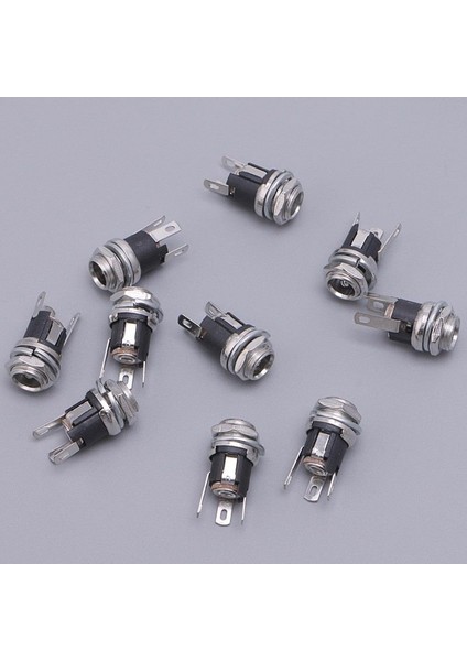 10 Adet Dc Besleme Jak Soketi Dişi Panel Montaj Konnektörü 5.5x2.1mm (Yurt Dışından) modelleri