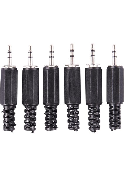 Adet 2.5mm Stereo Erkek Fiş Jakı Dıy Lehim Kulaklık Konektörü (Yurt Dışından)