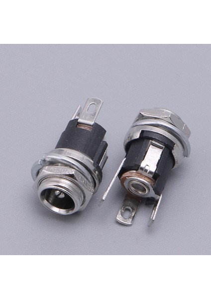 10 Adet Dc Besleme Jak Soketi Dişi Panel Montaj Konnektörü 5.5x2.1mm (Yurt Dışından)