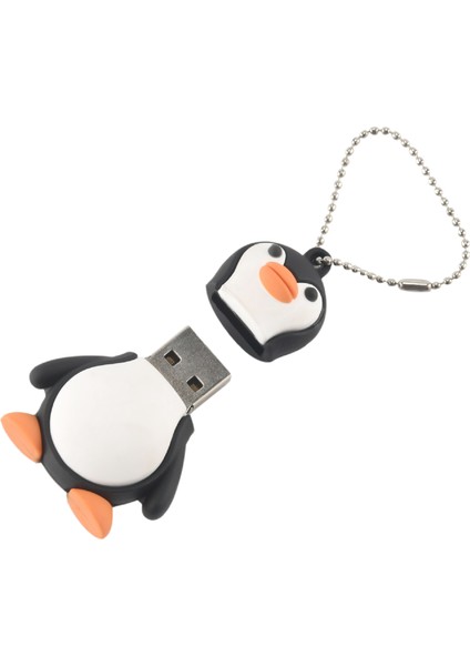 32GB Yenilik Sevimli Bebek Penguen USB 2.0 Flash Sürücü Veri Memory Stick Cihazı - Siyah Beyaz (Yurt Dışından)