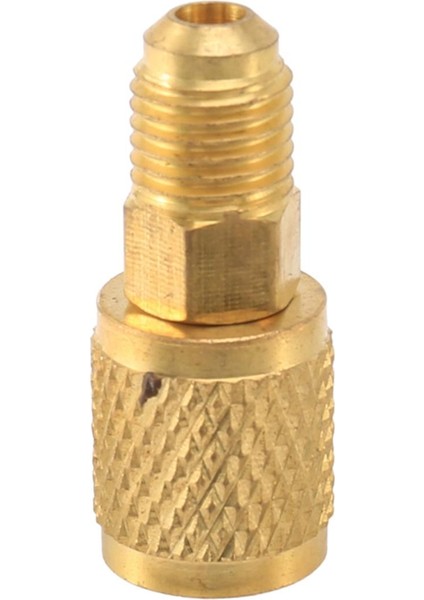 2x R410A Adaptör 5/16 Inç Sae Dişi Hızlı Bağlantı Elemanları - 1/4 Inç Sae Erkek Flare, Mini Bölünmüş Sistem Için, Düz Tip (Yurt Dışından)