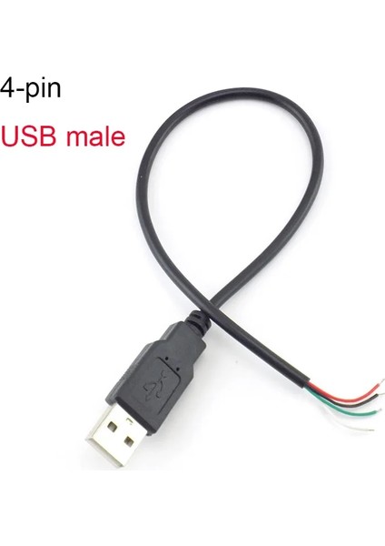 Ayak Kanepe 1m 2m 2 Pin 4 Pin USB 2.0 A Dişi Erkek Jack Güç Şarj Şarj Deta Kablo Kordonu Uzatma Tel Konektörü Dıy 5V Adaptör (Yurt Dışından)