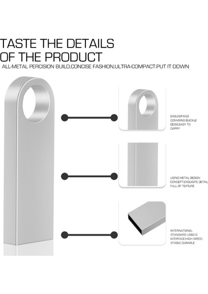 USB Flash Sürücü Pendrive 64GB Pen Drive Mini USB Çubuk Flash U Disk (Yurt Dışından)