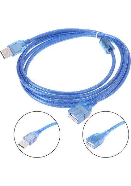Adet USB 2.0 Uzatma Genişletici Kablo Erkek - Dişi Kablo Adaptörü 0.3/0.5/1.5/2m (Yurt Dışından)