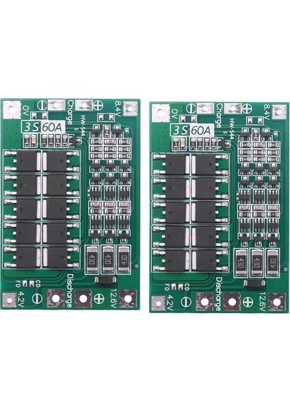 2x 3s 60A Bms Kurulu Lityum Li-Ion 18650 Matkap Motoru Için Dengeli Koruma Levhası 11.1V 12.6V 18650 (Yurt Dışından)