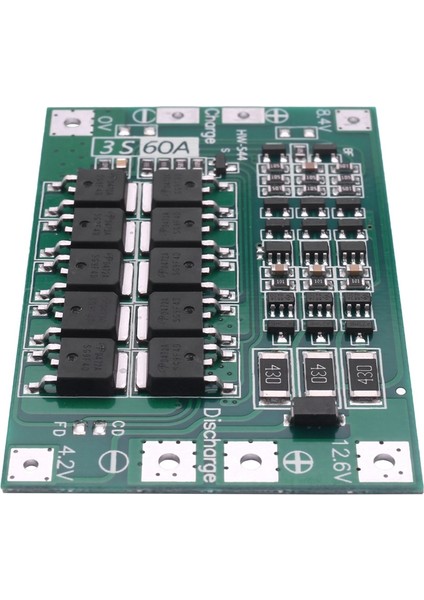 2x 3s 60A Bms Kurulu Lityum Li-Ion 18650 Matkap Motoru Için Dengeli Koruma Levhası 11.1V 12.6V 18650 (Yurt Dışından)