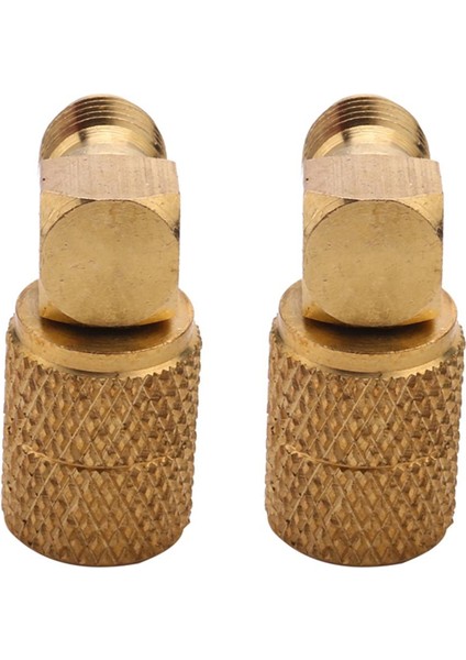 2x M1/4 Sae-F 5/16 R410A Göstergeler Hortumu Için Soğutma Adaptörü Konnektör Adaptörü (Yurt Dışından)