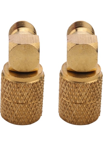 2x M1/4 Sae-F 5/16 R410A Göstergeler Hortumu Için Soğutma Adaptörü Konnektör Adaptörü (Yurt Dışından)