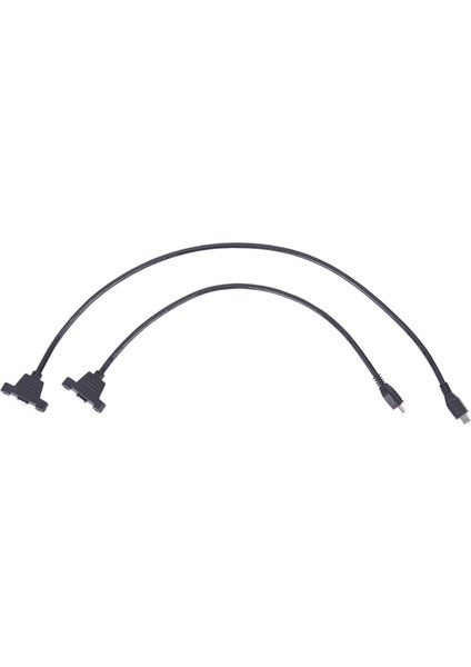 Mikro USB 2.0 Erkek - Dişi Konnektör Panel Montaj Delikli Adaptör Kablosu (Yurt Dışından)