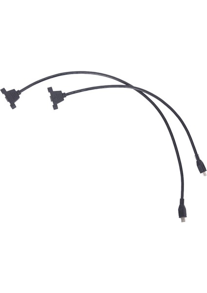 Mikro USB 2.0 Erkek - Dişi Konnektör Panel Montaj Delikli Adaptör Kablosu (Yurt Dışından)
