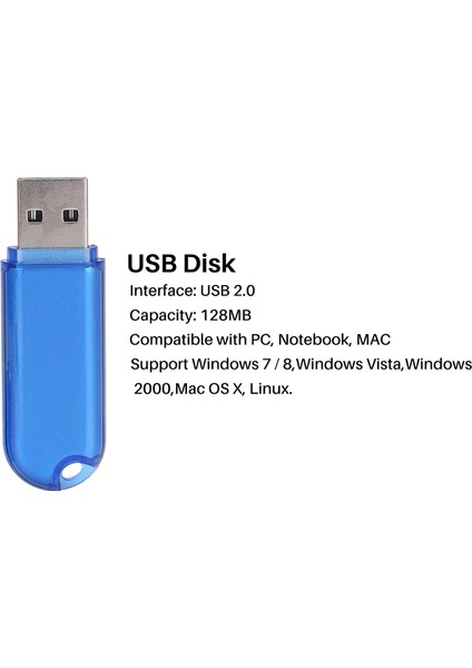 Veri Depolama Için 128MB Usb2.0 Flash Sürücü Memory Stick Depolama U Disk (Yurt Dışından)