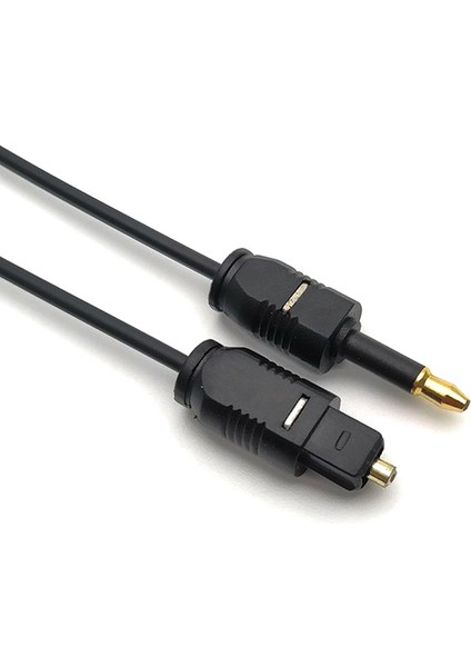 1.96FT Toslink Erkek - Mini Fiş 3.5mm Erkek Dijital Optik Spdıf Ses Kablosu (Yurt Dışından)