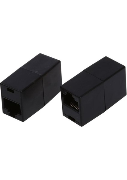 Plastik RJ45 8P8C Dişi - Dişi Lan Bağlayıcıları - Siyah (10'lu Paket) (Yurt Dışından) fiyatları