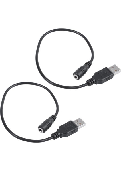 2x Dc 3,5 x 1,35 mm Dişi - USB 2.0 A Erkek Konnektör Kablosu (Yurt Dışından)