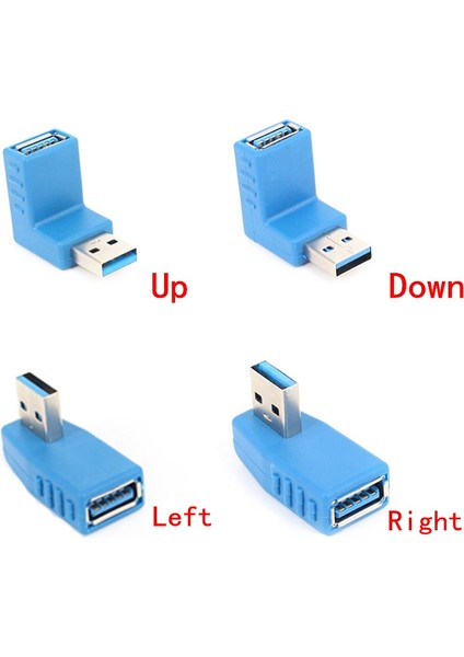 90 Derece USB 3.0 A Erkek - Dişi Adaptör Konnektör Açısı Uzatma Genişletici (Yurt Dışından) modelleri