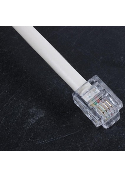 Telefon RJ11 Erkek Hattından Çift RJ11 Dişi Jack Filtre Splitter Adaptörüne (Yurt Dışından)