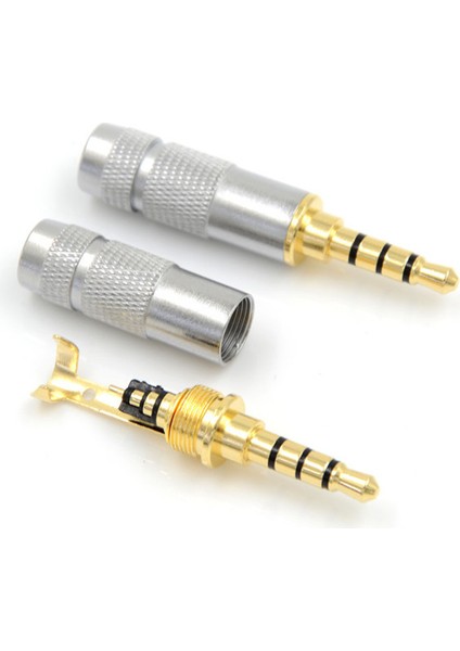 Moda 4 Kutuplu 3.5mm Stereo Kulaklık Erkek Fiş Jakı Ses Lehim Konektörü (Yurt Dışından) fırsatları