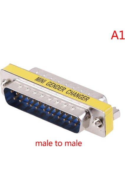 DB25 D-Sub 25PIN Konnektörler Mini Cinsiyet Değiştirici Adaptör RS232 Seri Konnektör (Yurt Dışından)