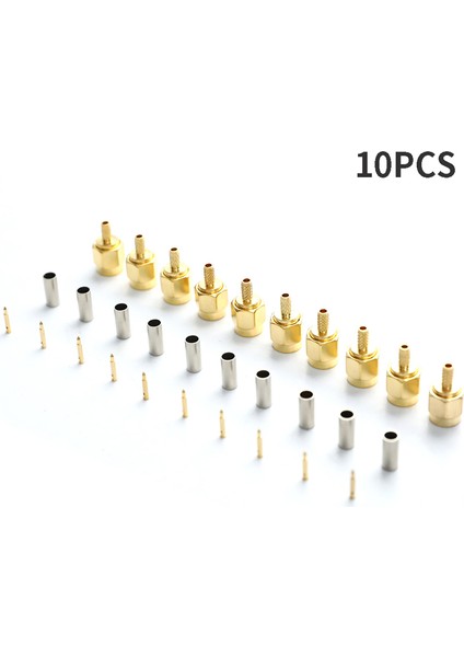 10 Adet Sma Erkek Fiş Kıvrımı RG174 RG316 RG178 RG179 LMR100 Kablo Rf Konektörü (Yurt Dışından)