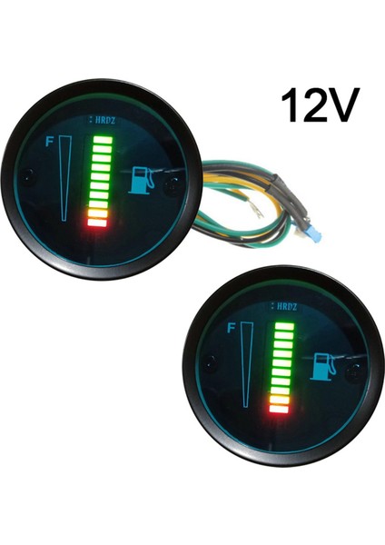 12 V/24 V Evrensel 52MM Araba Motosiklet Yakıt Seviyesi Ölçer Ölçer 8 LED Işık Ekran (Yurt Dışından)