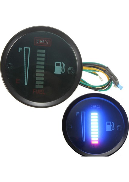 12 V/24 V Evrensel 52MM Araba Motosiklet Yakıt Seviyesi Ölçer Ölçer 8 LED Işık Ekran (Yurt Dışından) fırsatları