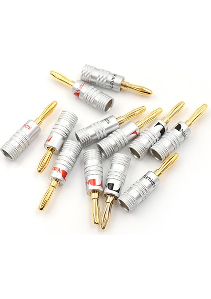 12 Adet Altın Nakamichi Hoparlör Muz Fiş Konnektörü Adaptör Konnektörleri (Yurt Dışından) fırsatları