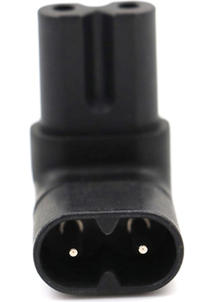 Adet Iec 320 C7-C8 90 Derece Yukarı Aşağı Açılı Dik Açılı Ac Güç Adaptörü (Yurt Dışından)