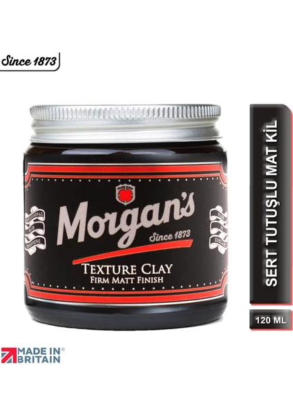 Morgan's Pomade Texture Clay Firm Matt Finish - Doku Veren Sert Saç Şekillendirme Kili 120 ml